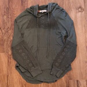 Rewind Lace Trimmed Hoodie